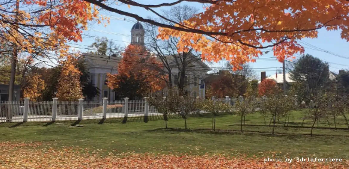 image of Wheaton College in Norton, MA, college campus.