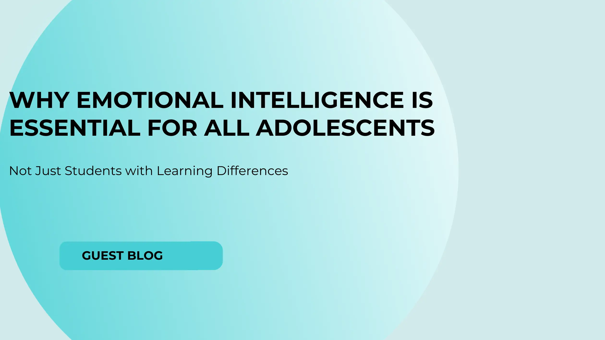 Why Emotional Intelligence is Essential for All Adolescents (Not Just Students with Learning Differences)